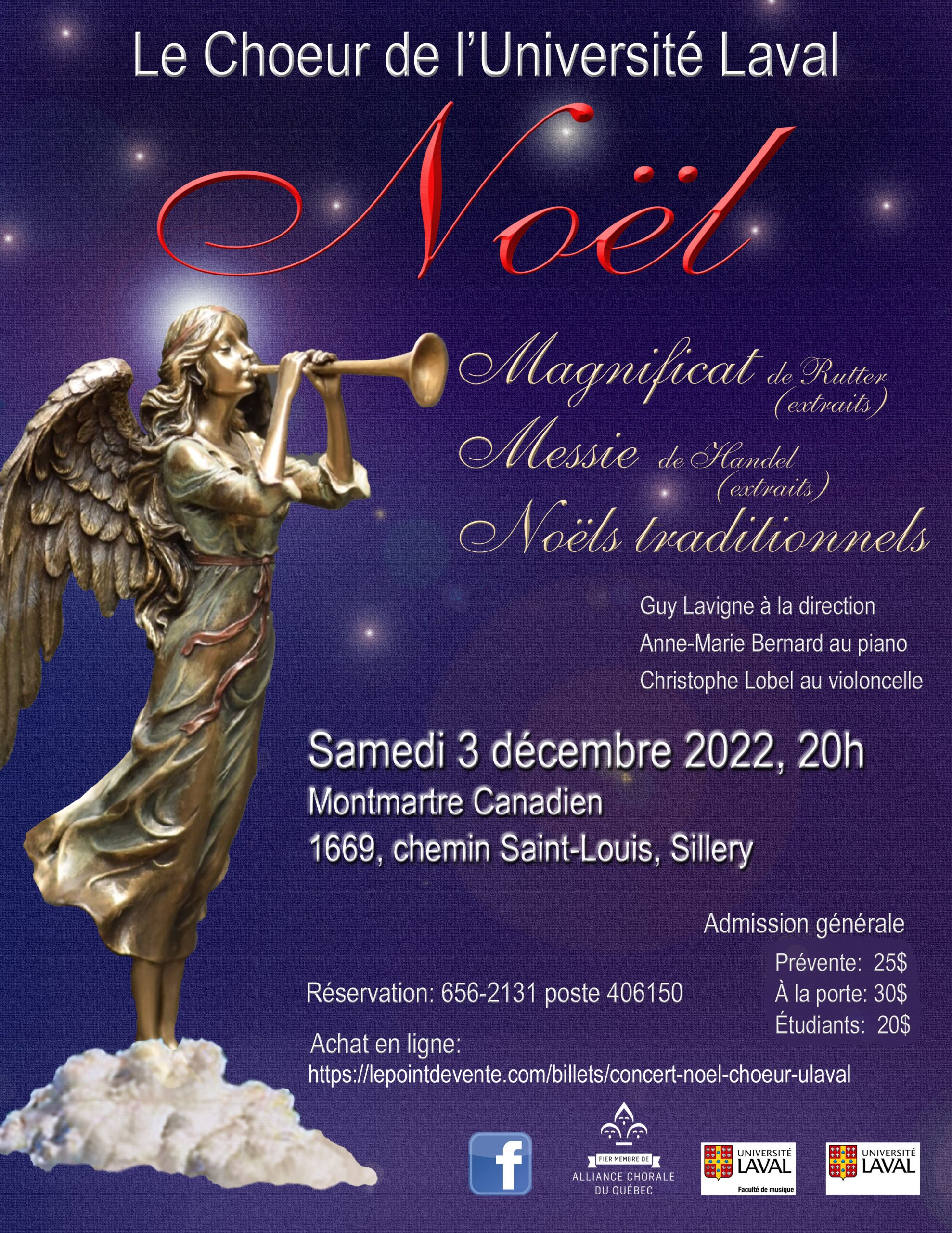 Affiche concert de Noël (décembre 2022)